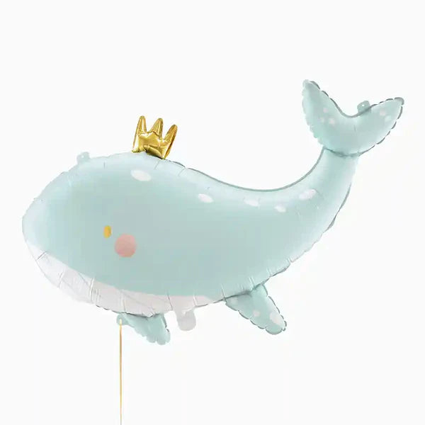 Metalizado globo whale, 93x60 cm, sky-azul