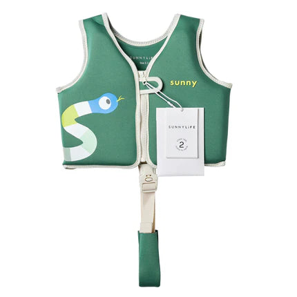 Chaleco salvavidas para niños de 2 a 3 años - Verde Into the Jungle