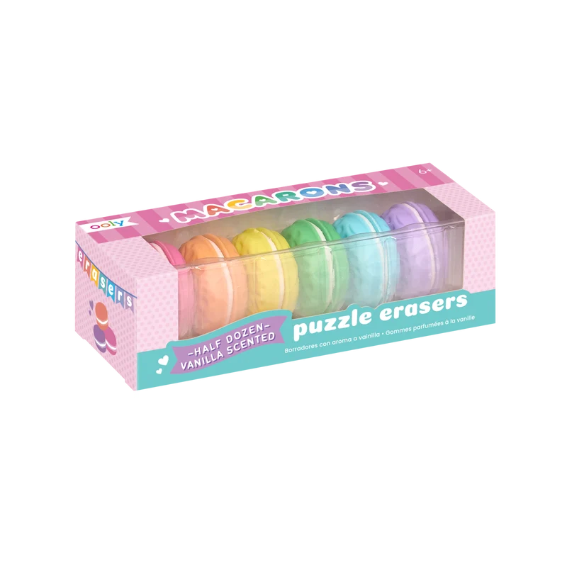 Gomas de borrar Dainty Donuts con aroma a vainilla (juego de 6)