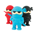Gomas de borrar Ninja (Juego de 3)