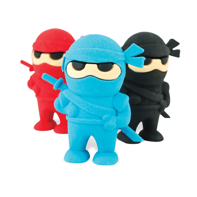 Gomas de borrar Ninja (Juego de 3)