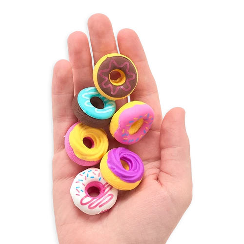 Gomas de borrar Dainty Donuts con aroma a vainilla (juego de 6)