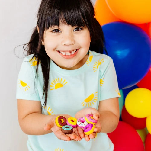 Gomas de borrar Dainty Donuts con aroma a vainilla (juego de 6)