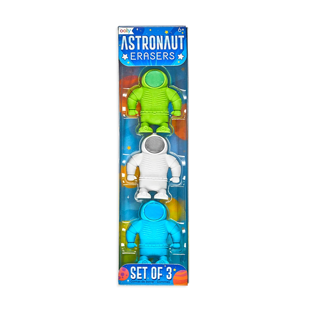 Gomas de borrar de astronauta (juego de 3)