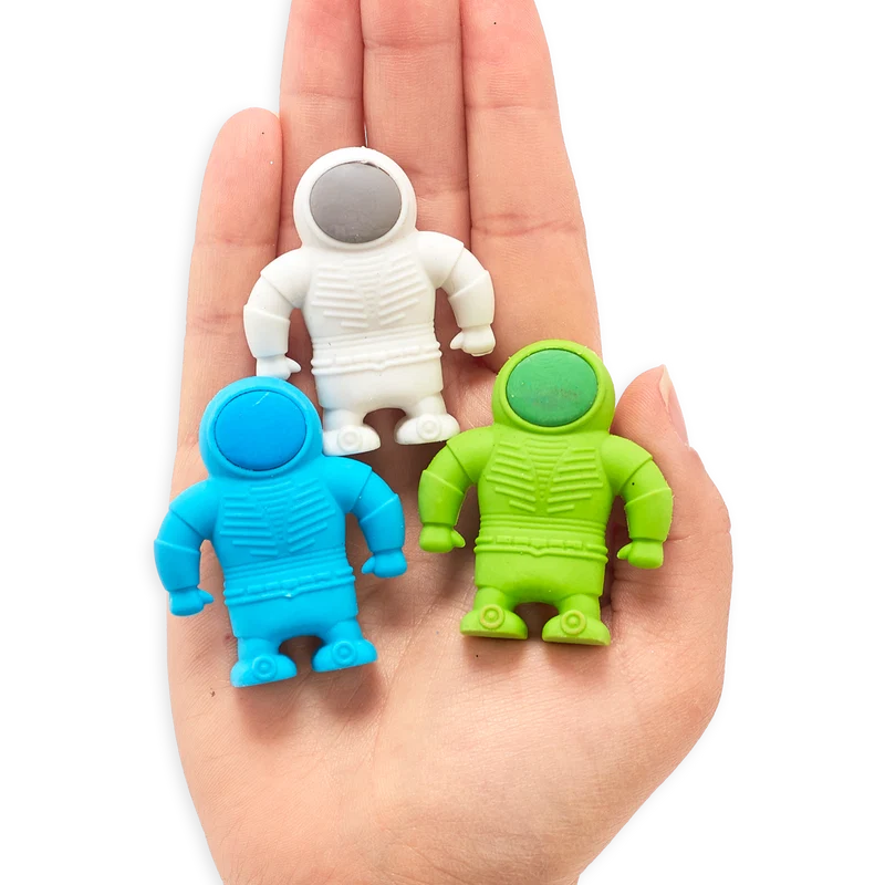 Gomas de borrar de astronauta (juego de 3)