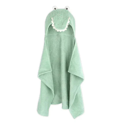 Toalla con capucha Mon Ami - Cocodrilo verde