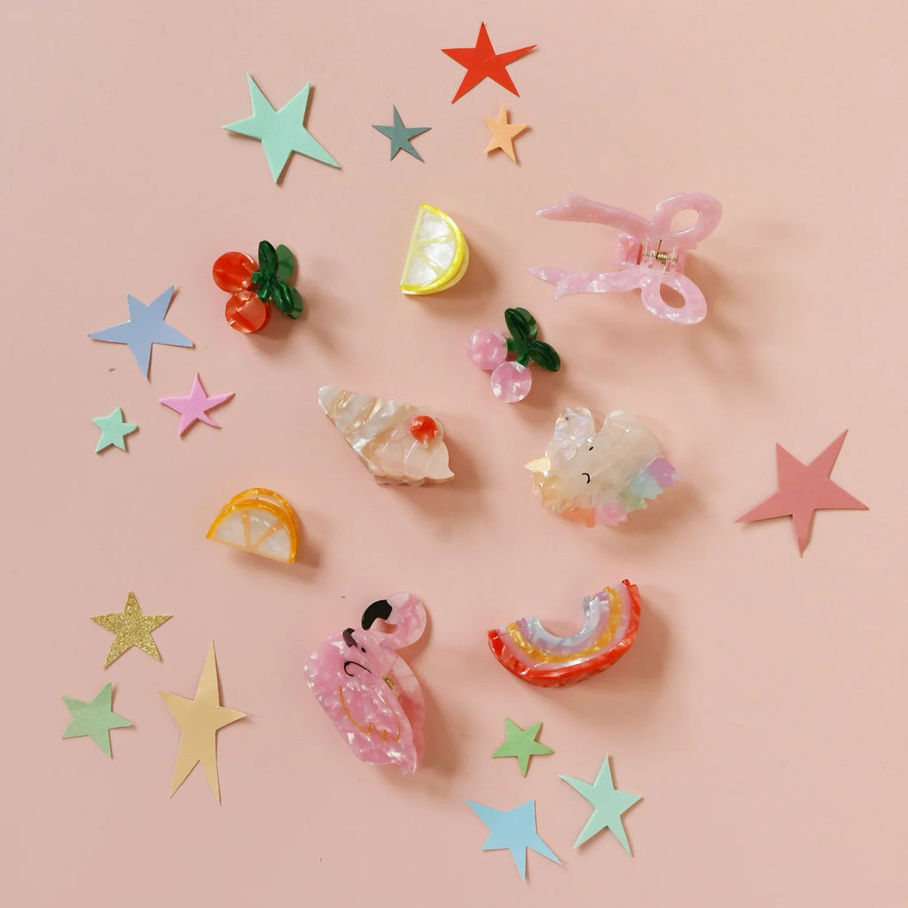Pinza para garra de unicornio arcoíris