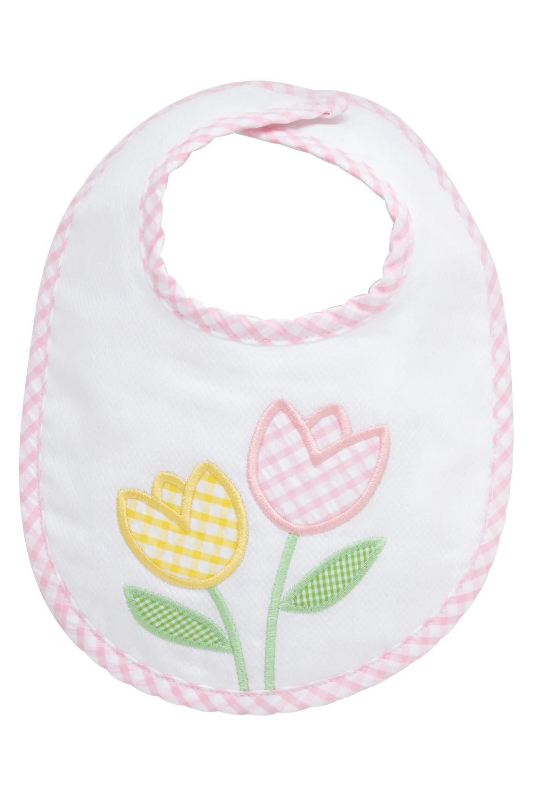 Babero básico con aplique de tulipán