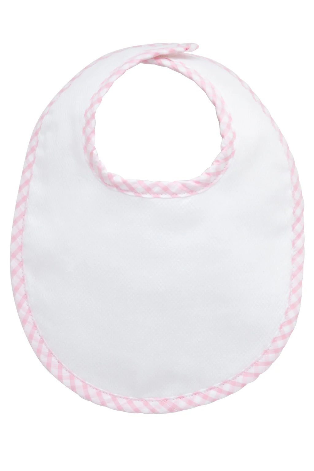 Babero básico a cuadros grandes, rosa