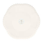 Platos Grandes Blanco Borde Punticos