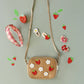 Bolso de rafia Strawberry Fields