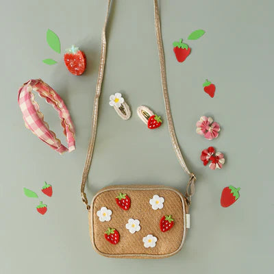 Bolso de rafia Strawberry Fields