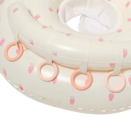 Flotador interactivo para bebes fresa rosa sol