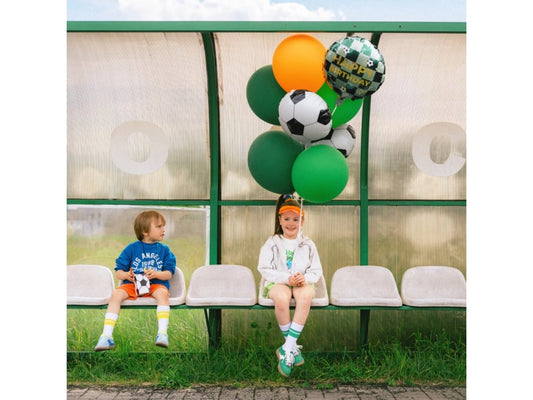 Feliz cumpleaños metalizado globo with balls, 35x35 cm, mezcla