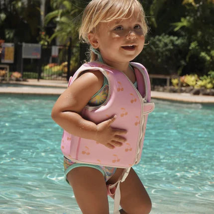 Chaleco de natación para niños de 1 a 2 años - Algodón de azúcar