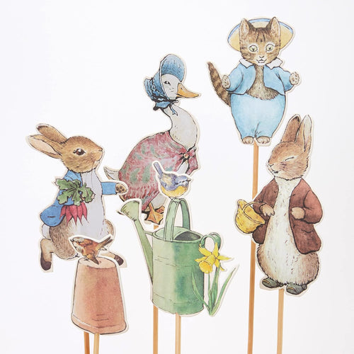 Decoraciones para pastel Peter Rabbit y amigos