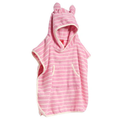 Toalla con capucha para niños - Algodón de azúcar