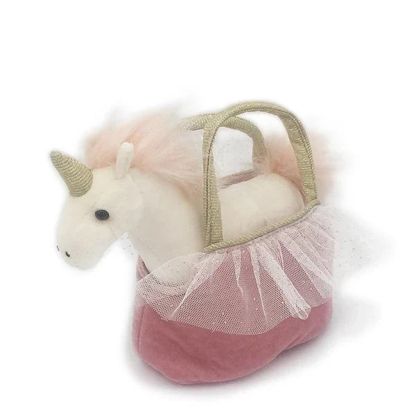 Unicornio de peluche en bolso Ophelia
