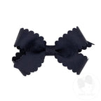 Mini lazo para el cabello de grosgrain con borde festoneado