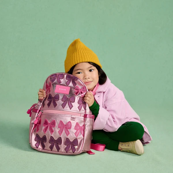 Mochila Kane rosa con lazos