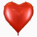 Xxl metalizado globo corazón, 136x129 cm, rojo