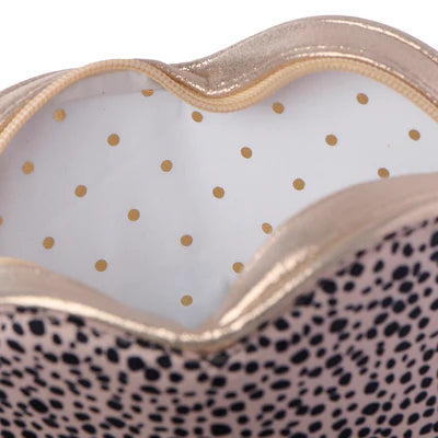 BOLSO DE LEOPARDO CON CORAZON DE AMOR
