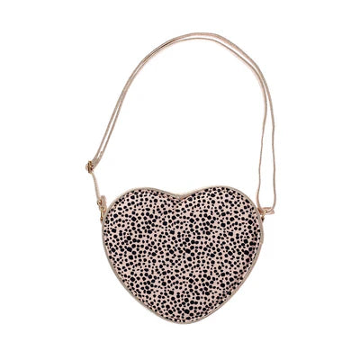 BOLSO DE LEOPARDO CON CORAZON DE AMOR