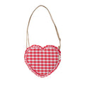 Bolso gingham con volante y corazón