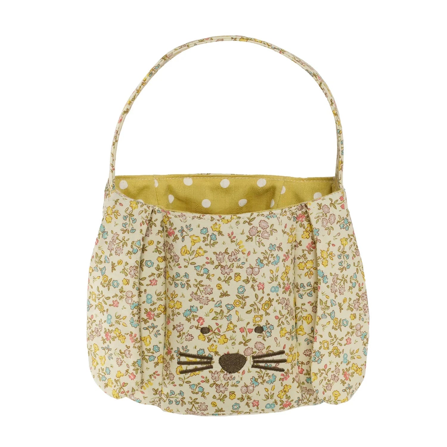 Bolso tipo bucket conejito pétalos