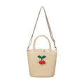 Bolso cesta cerezas tejido