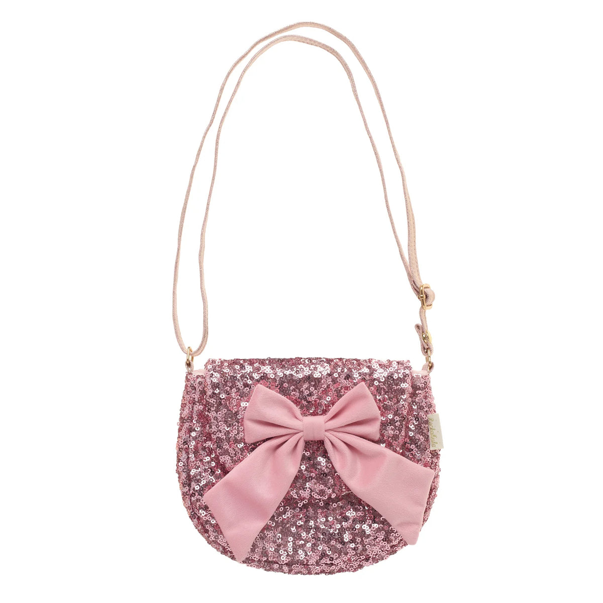 Bolso de lentejuelas rosa precioso