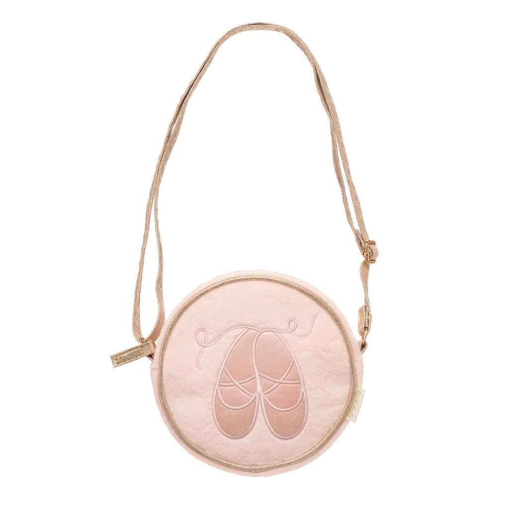 Bolso redondo con zapatillas de ballet