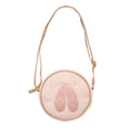 Bolso redondo con zapatillas de ballet