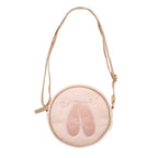 Bolso redondo con zapatillas de ballet