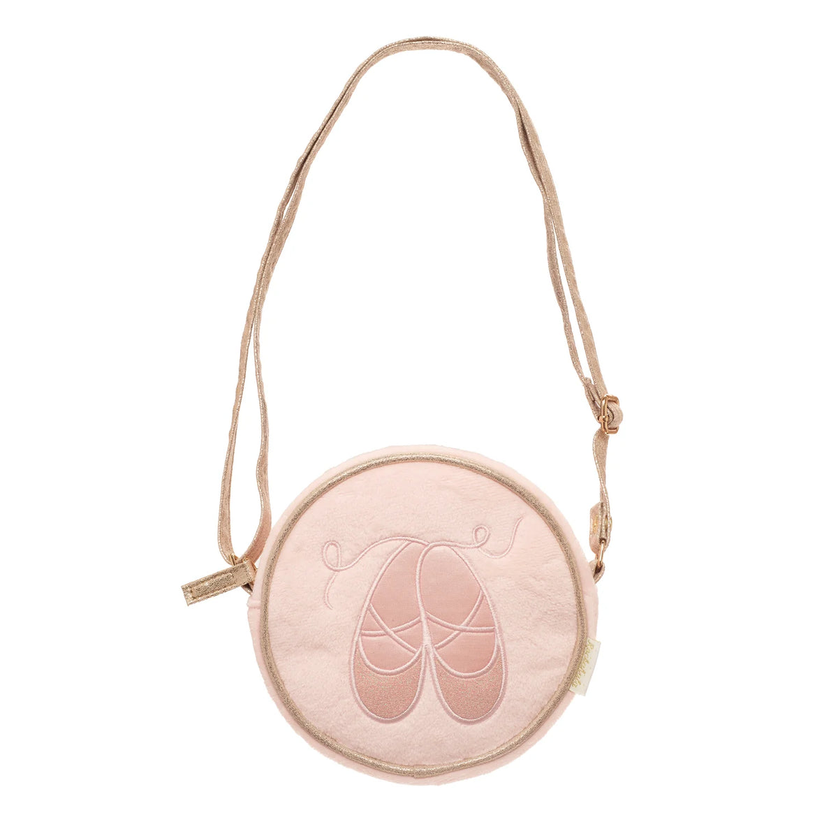 Bolso redondo con zapatillas de ballet