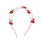 Diadema doble besos de cereza
