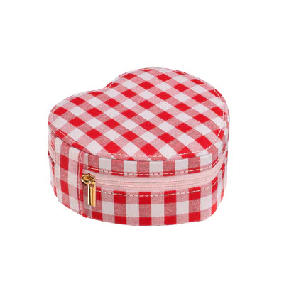 Joyero corazón gingham
