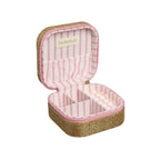 Joyero cuadrado con purpurina Cherry Dreams