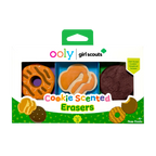 OOLY x Girl Scouts: Gomas de borrar con aroma a galleta (juego de 3)es
