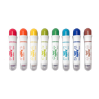 Jumbo Jots: Marcadores de punta doble cono y sello - Dinosaurio (Set de 8)