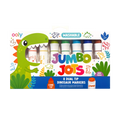 Jumbo Jots: Marcadores de punta doble cono y sello - Dinosaurio (Set de 8)