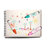 Jumbo Jots: Marcadores de doble punta y sello - Unicornio (Juego de 8)