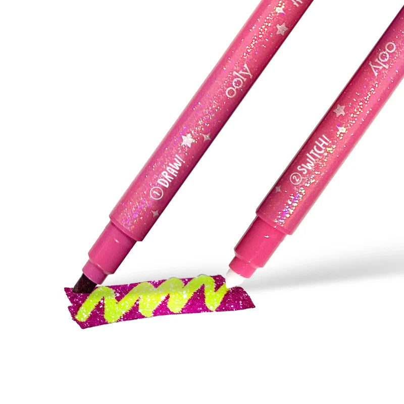 ¡Switch-eroo!: Marcadores brillantes que cambian de color (Set de 12)