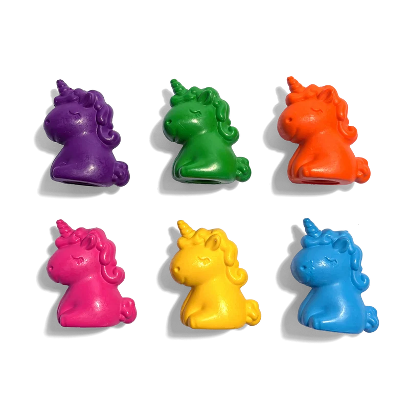 Fiesta de unicornios: Crayones de dedo (juego de 6)