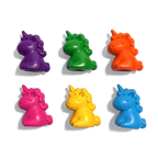 Fiesta de unicornios: Crayones de dedo (juego de 6)