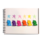 Fiesta de unicornios: Crayones de dedo (juego de 6)