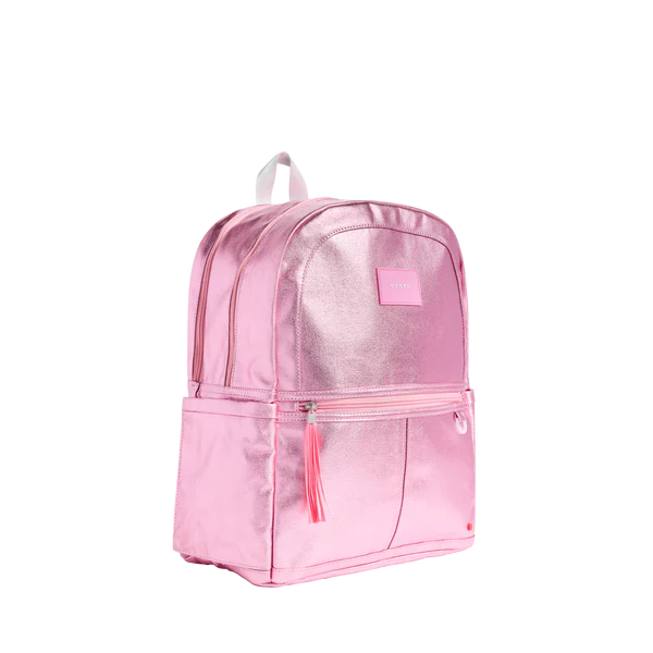 Mochila Kane de doble bolsillo rosa brillante