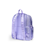 Mochila Kane de doble bolsillo morada con estrellas de colores
