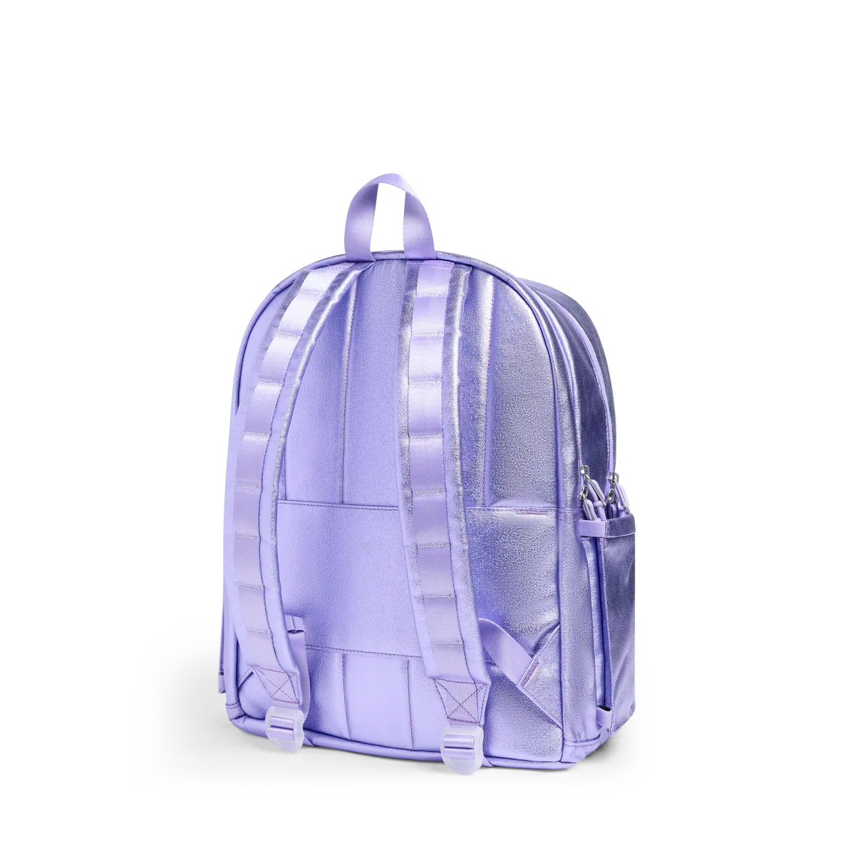 Mochila Kane de doble bolsillo morada con estrellas de colores