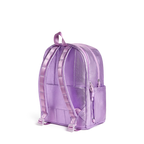 Mochila Kane de doble bolsillo morada con estrellas de colores
